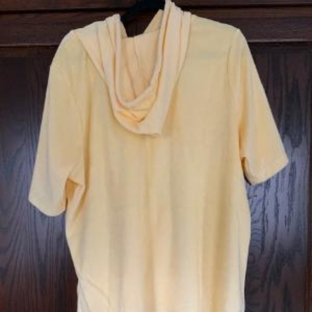 Denim & Co Sunny Yellow Terry Top & Bottom Set - Picture 3 of 5